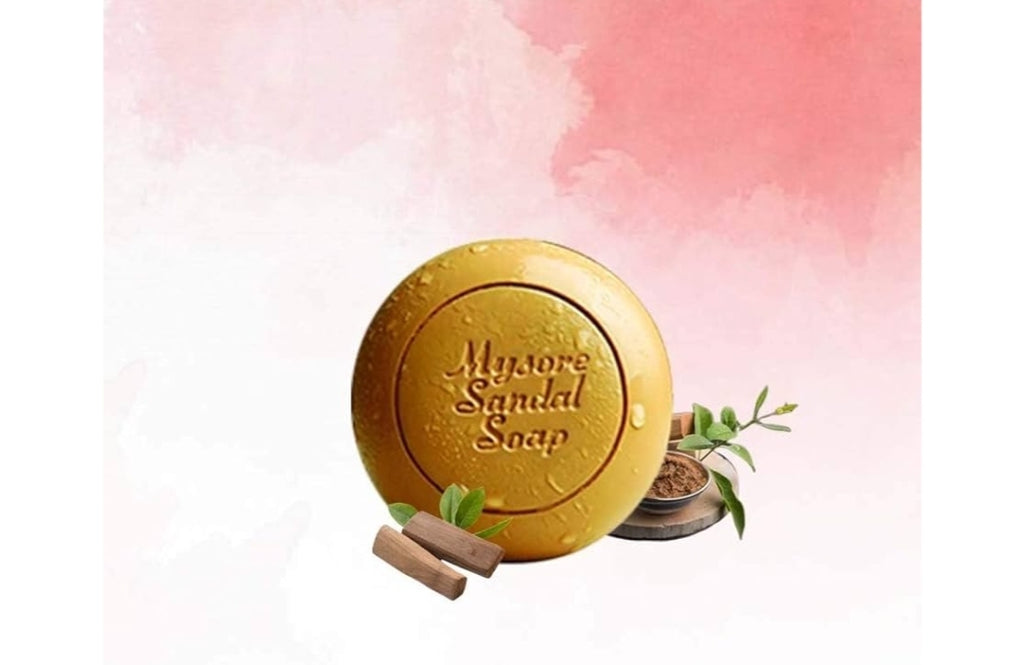 Mysore Pure Natural Sandalwood Oil Ayurvedic Soap - 3 x 150g bars in 1 gift pack