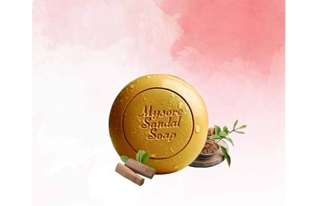 Mysore Pure Natural Sandalwood Oil Ayurvedic Soap - 3 x 150g bars in 1 gift pack